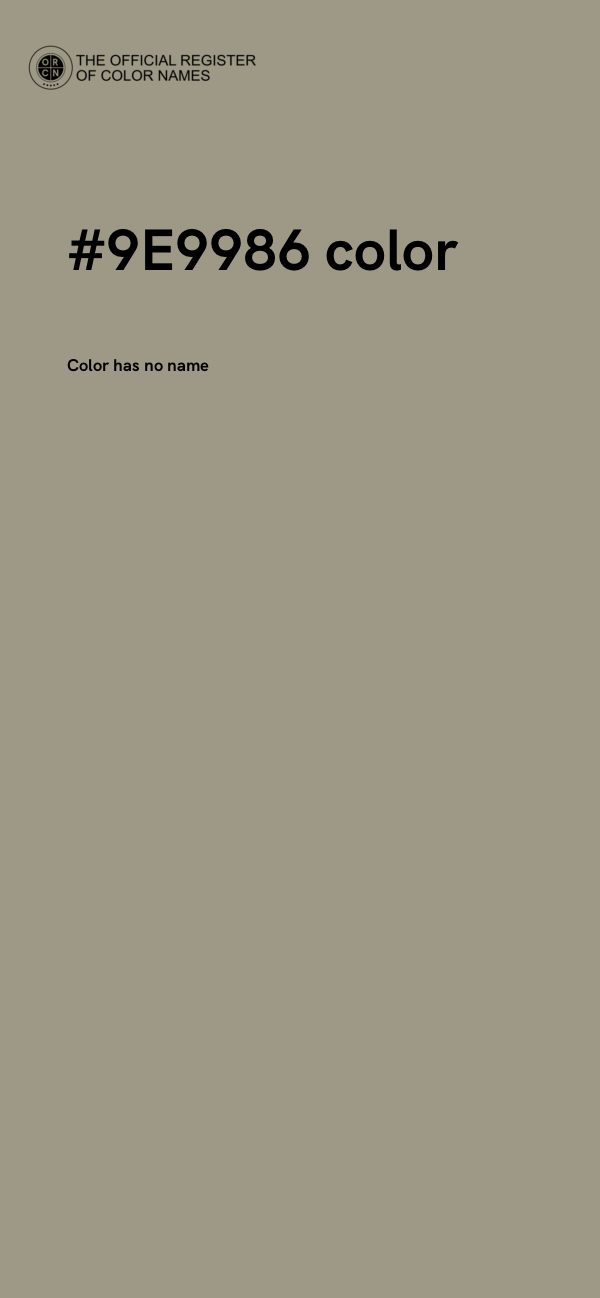 #9E9986 color image