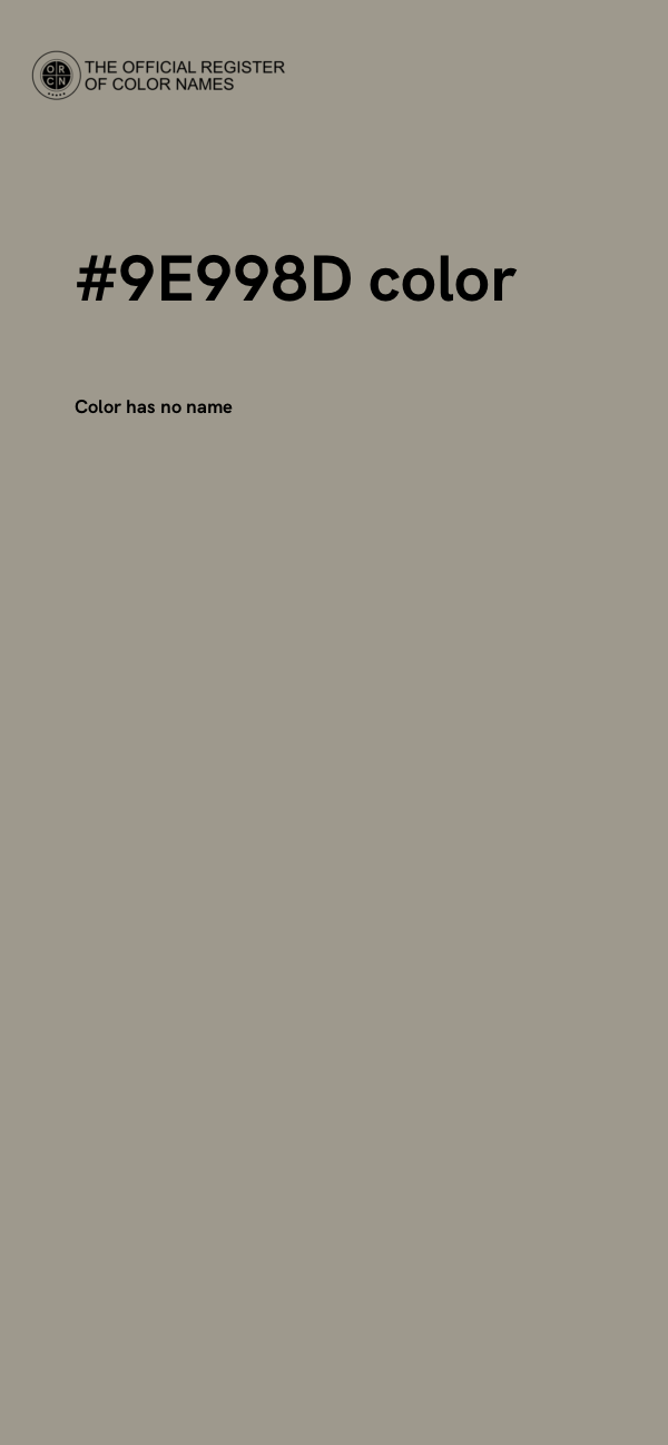 #9E998D color image
