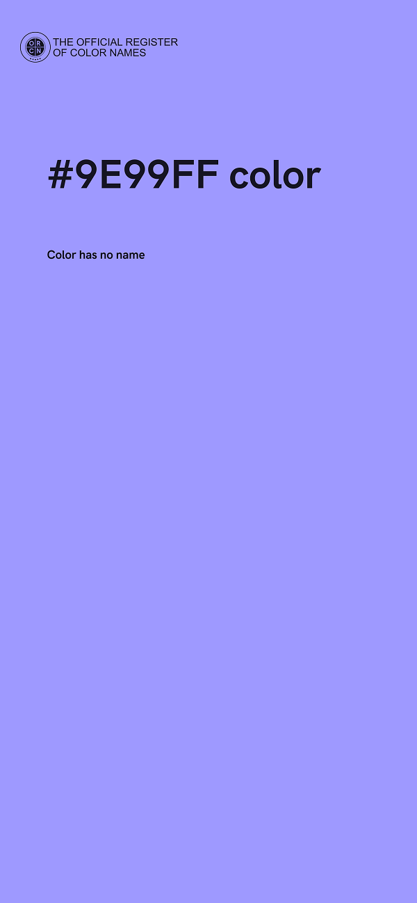 #9E99FF color image