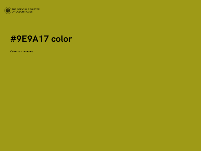 #9E9A17 color image