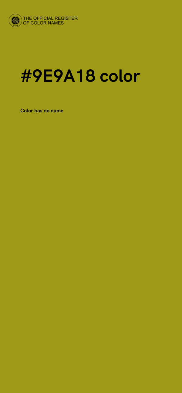 #9E9A18 color image