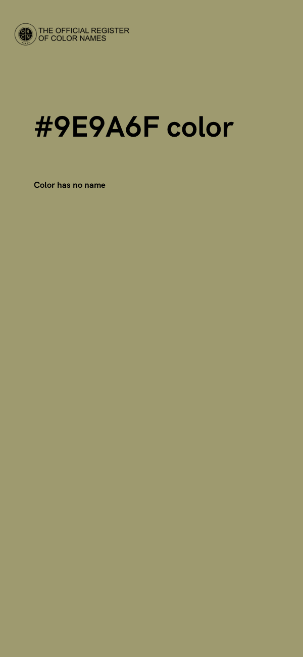 #9E9A6F color image
