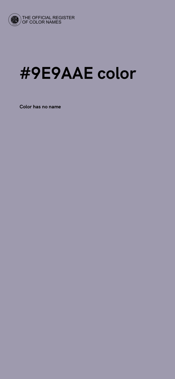 #9E9AAE color image
