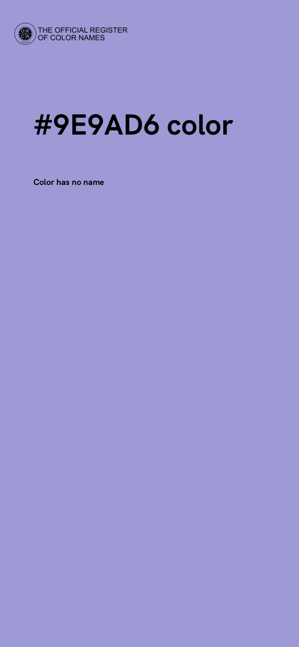 #9E9AD6 color image