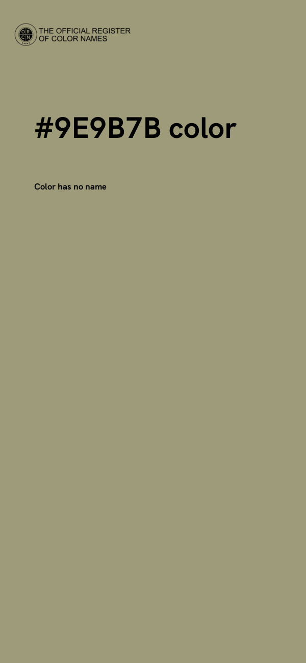 #9E9B7B color image