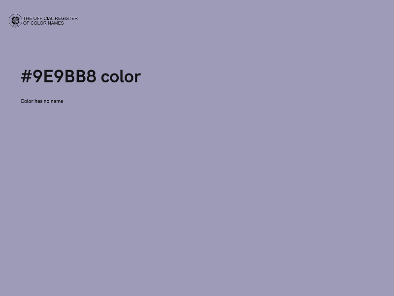 #9E9BB8 color image