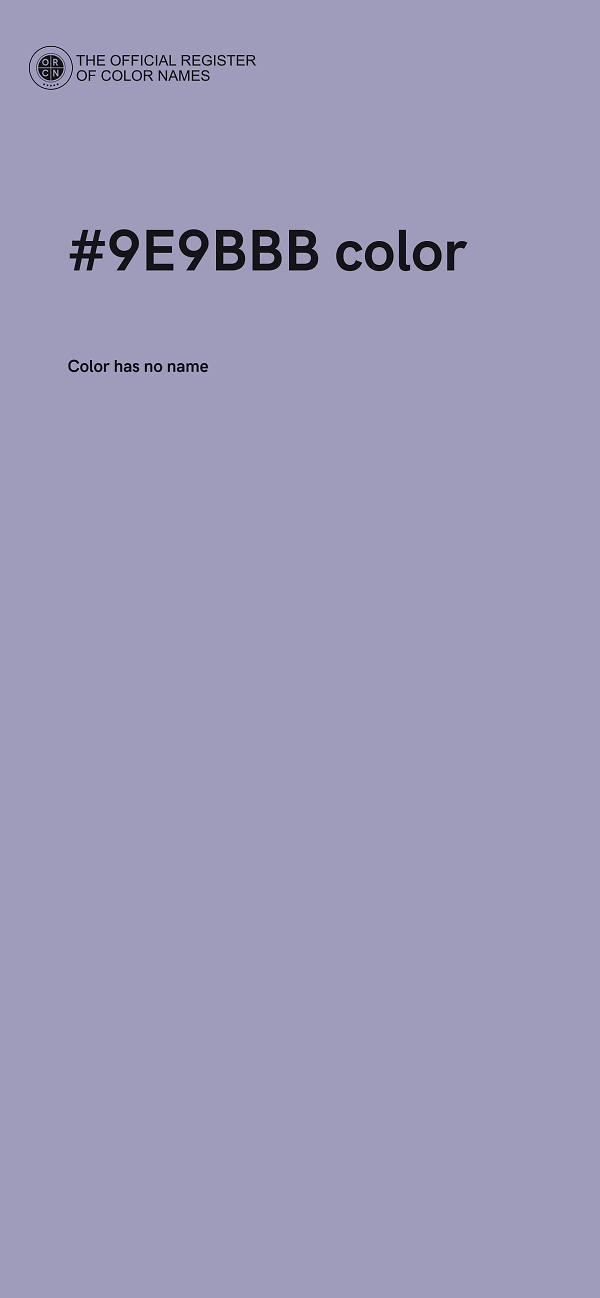 #9E9BBB color image