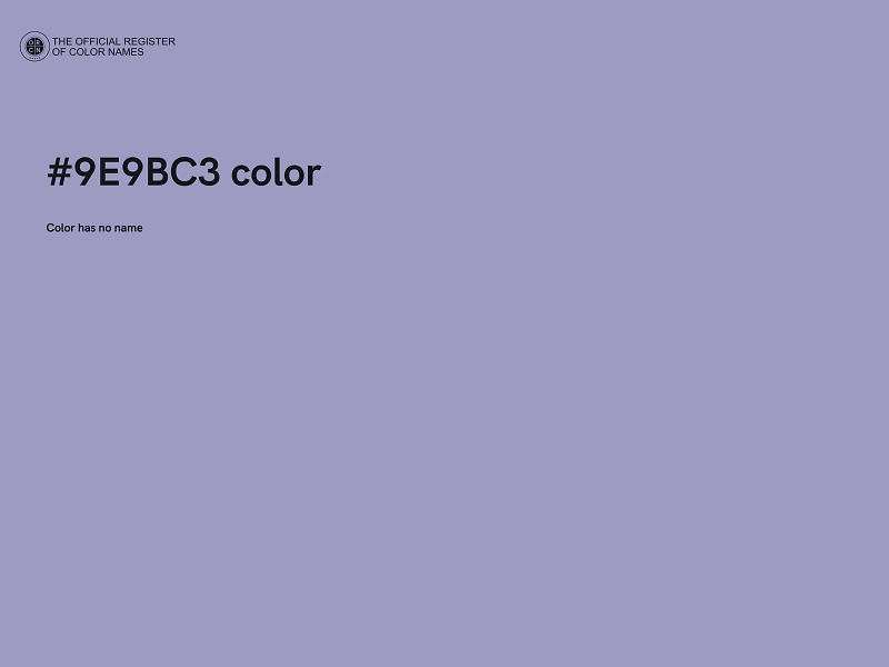 #9E9BC3 color image