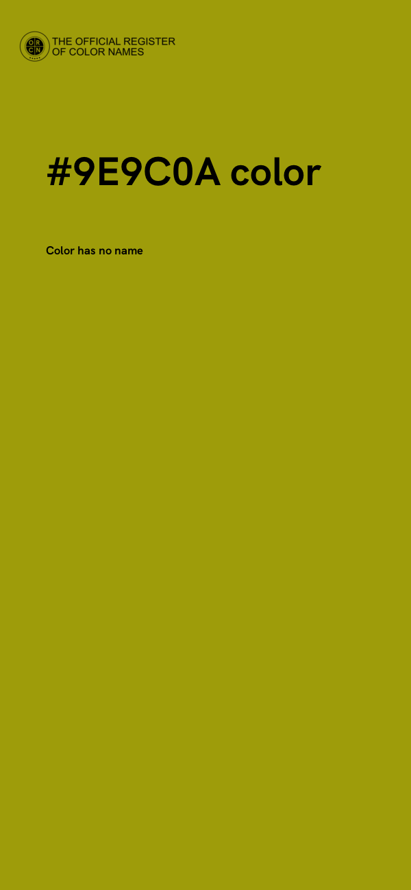 #9E9C0A color image