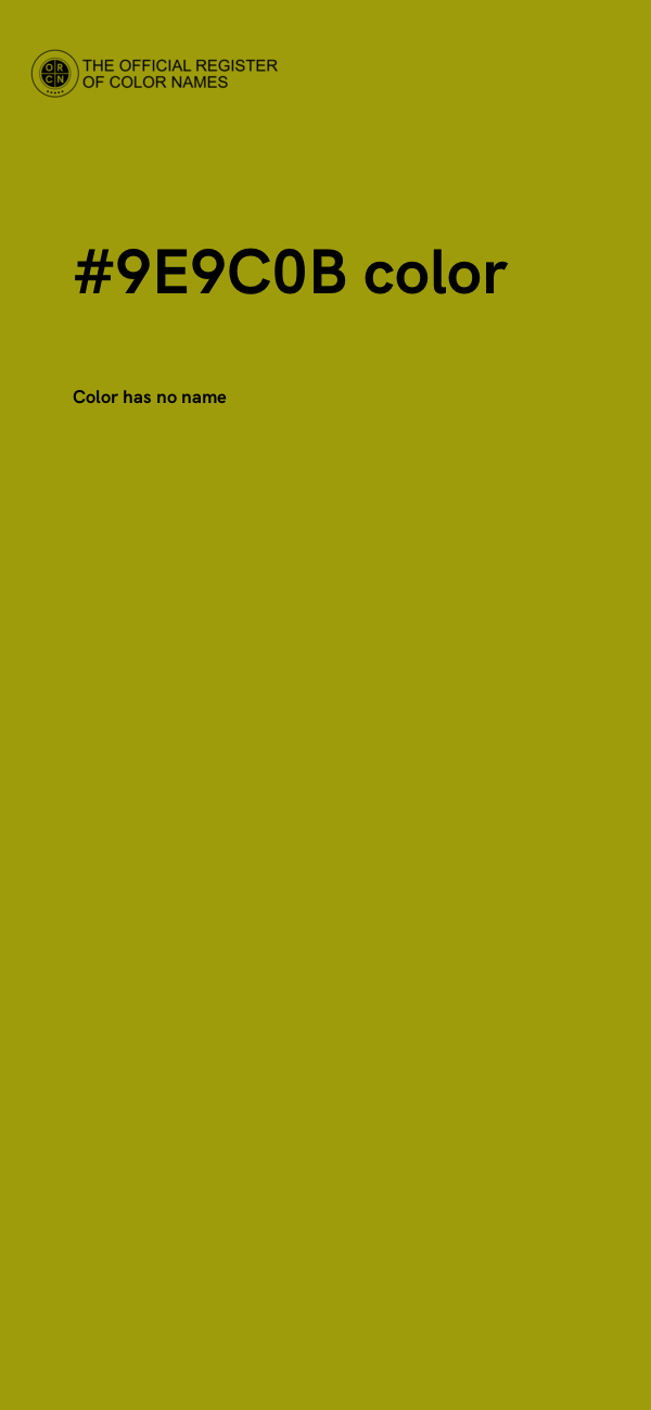 #9E9C0B color image