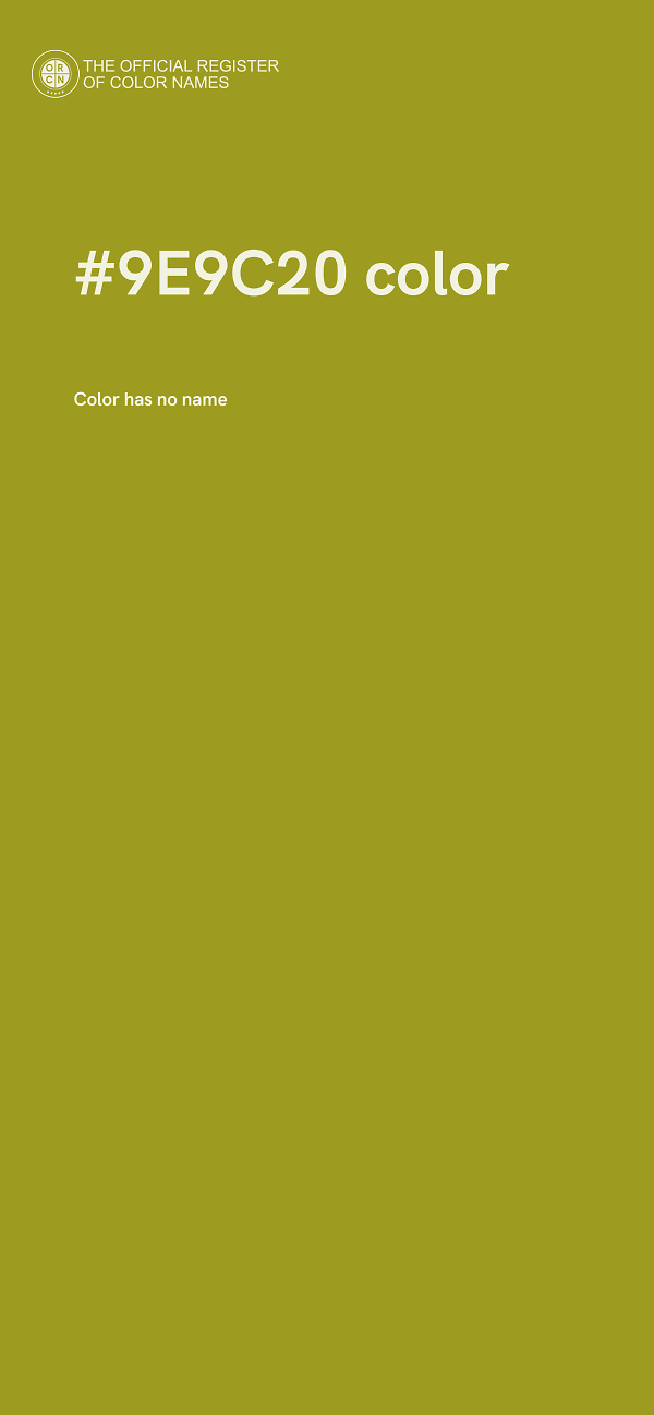 #9E9C20 color image