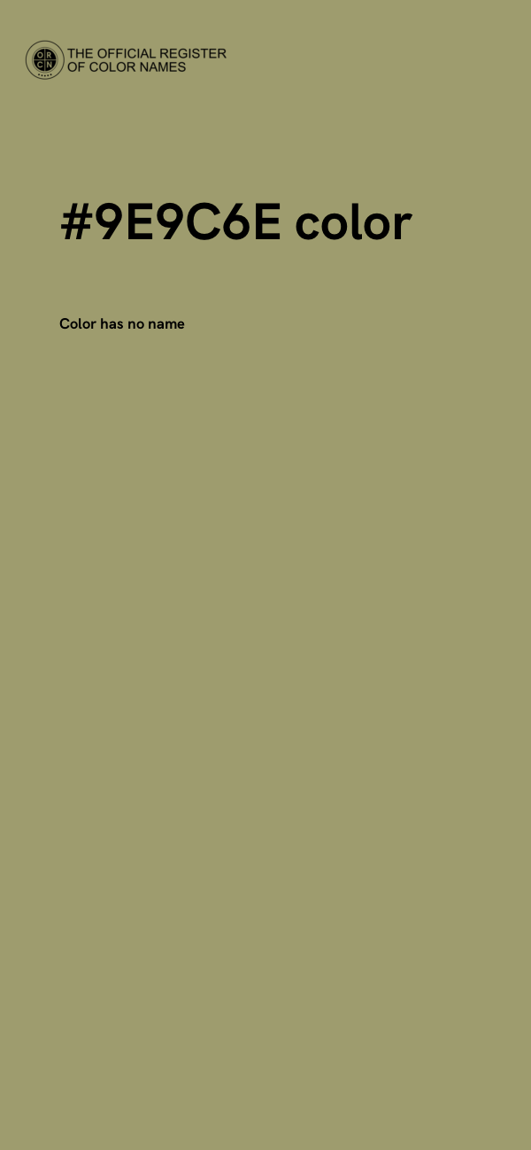 #9E9C6E color image
