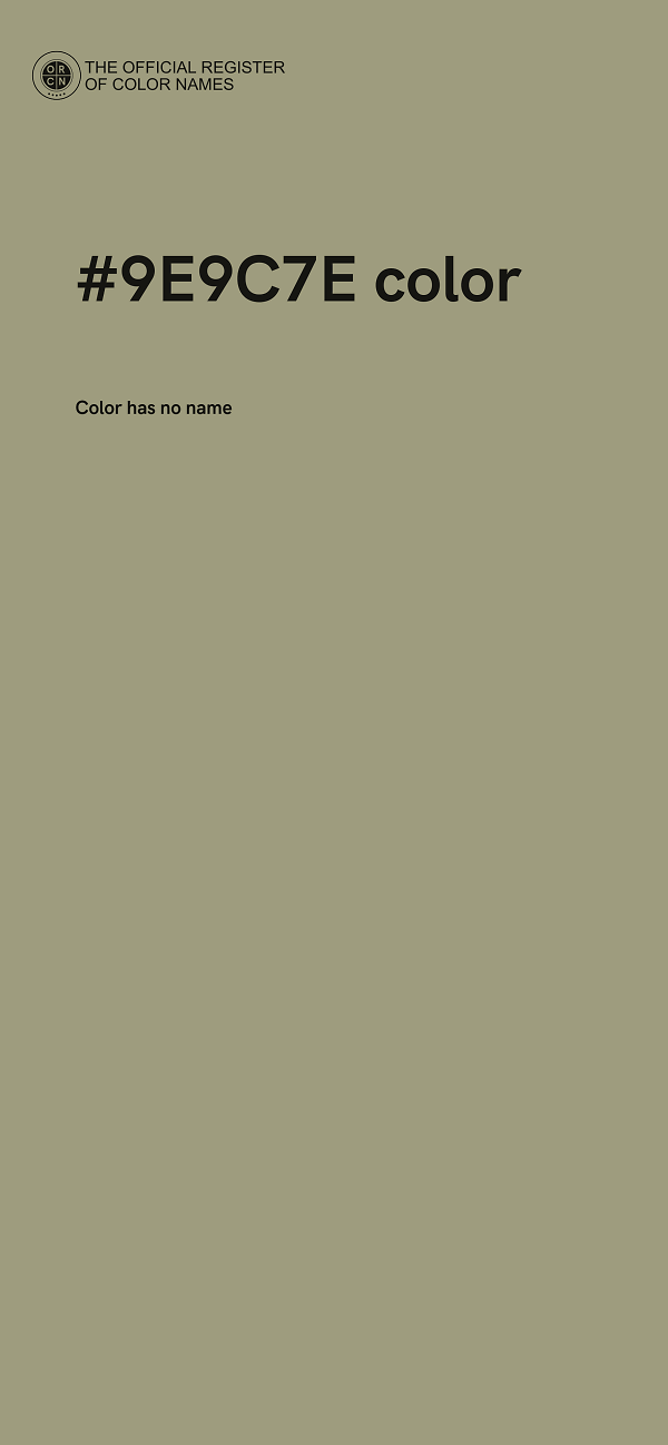 #9E9C7E color image