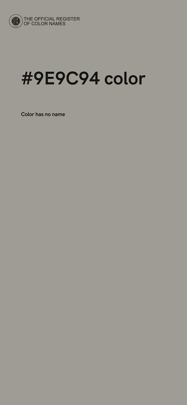 #9E9C94 color image