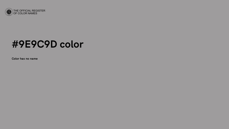 #9E9C9D color image