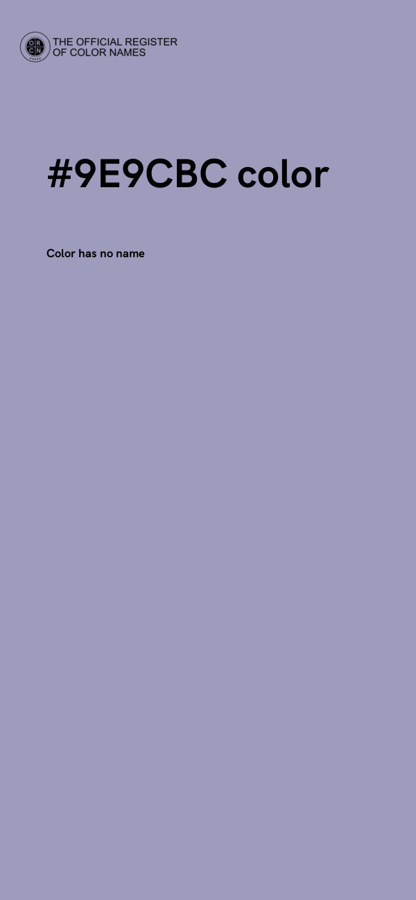 #9E9CBC color image
