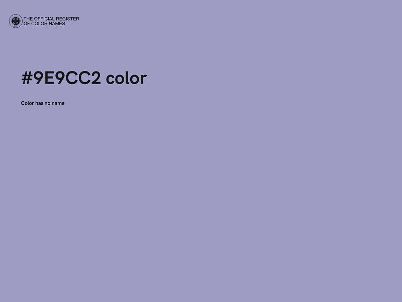 #9E9CC2 color image