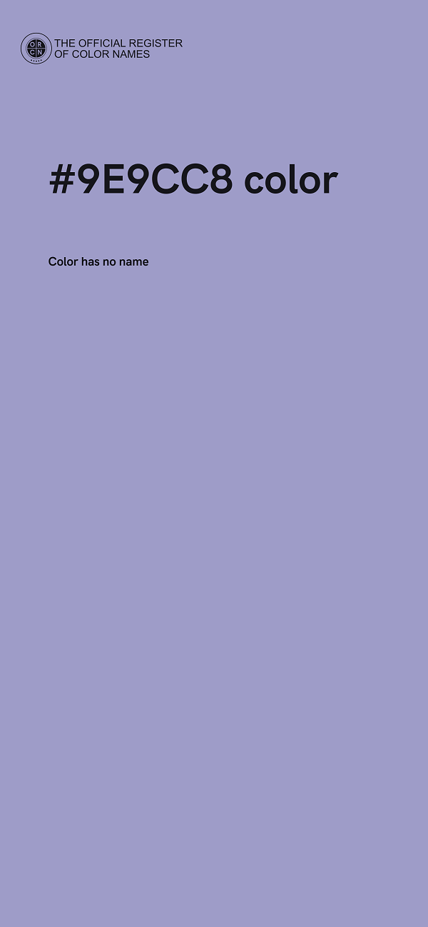 #9E9CC8 color image