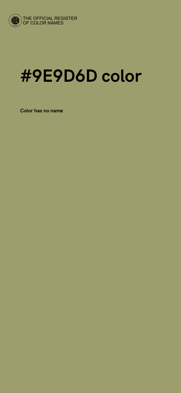 #9E9D6D color image