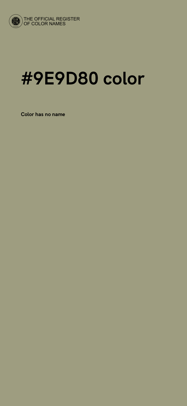 #9E9D80 color image
