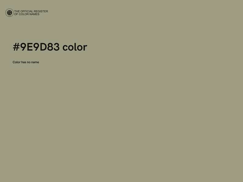 #9E9D83 color image