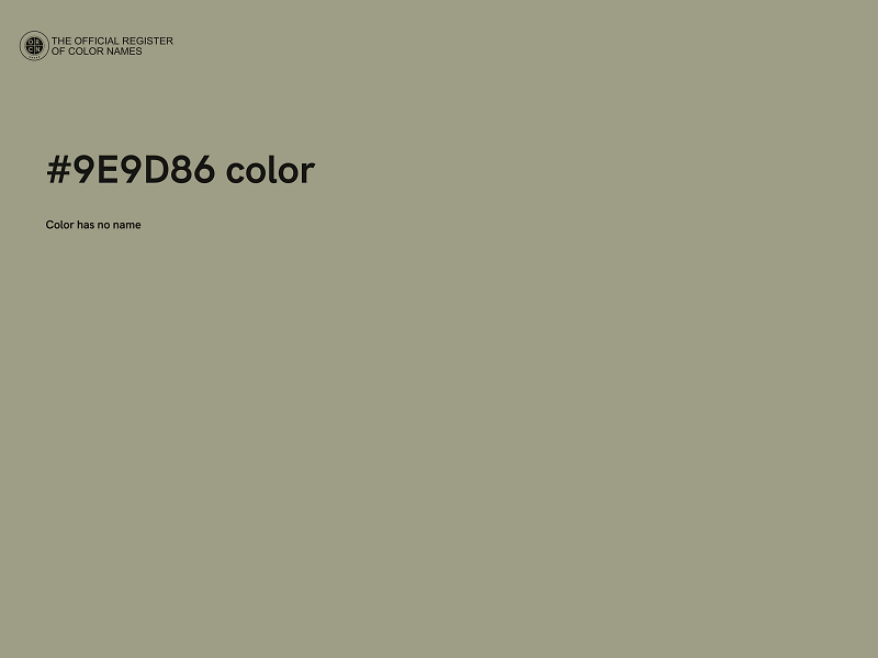 #9E9D86 color image