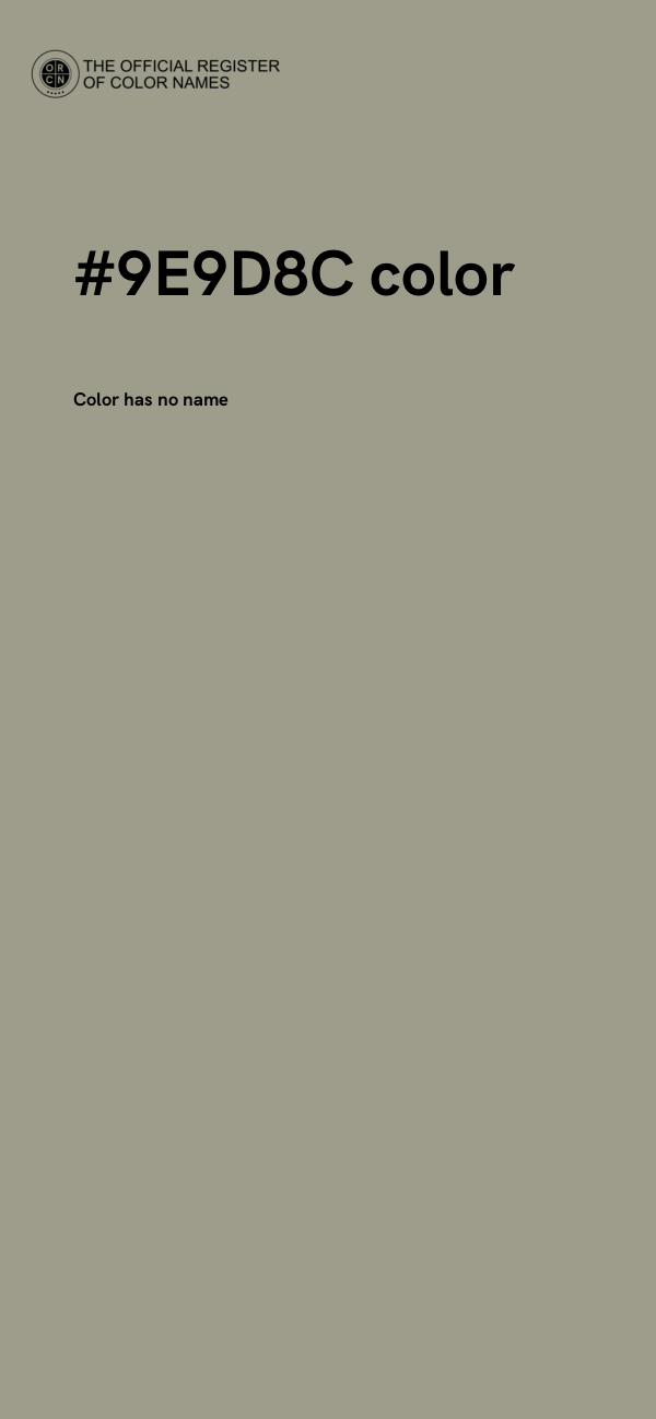 #9E9D8C color image