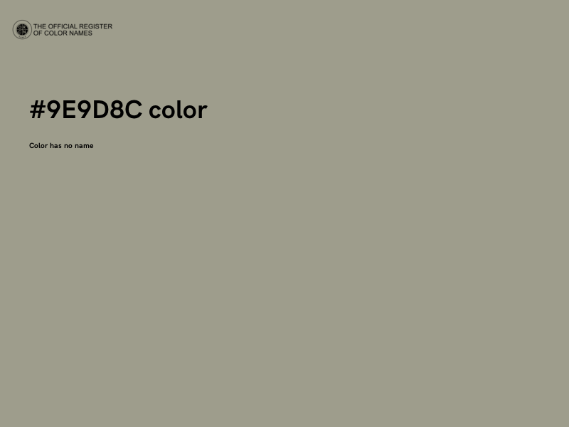 #9E9D8C color image