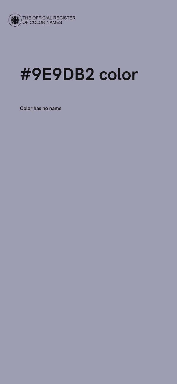 #9E9DB2 color image