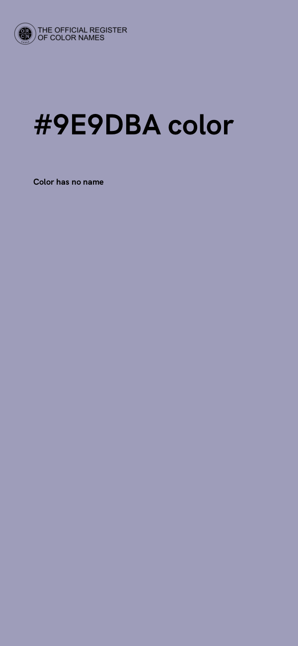 #9E9DBA color image