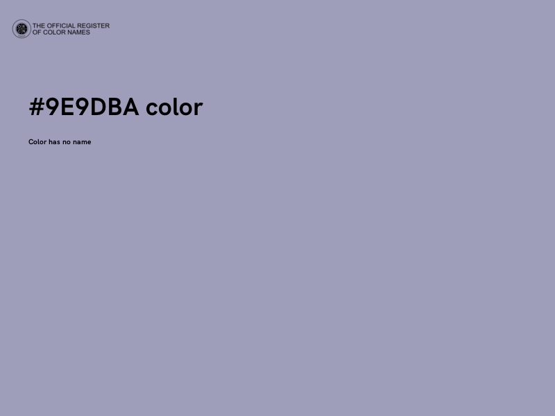 #9E9DBA color image