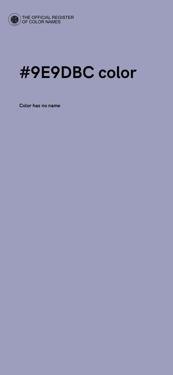#9E9DBC color image