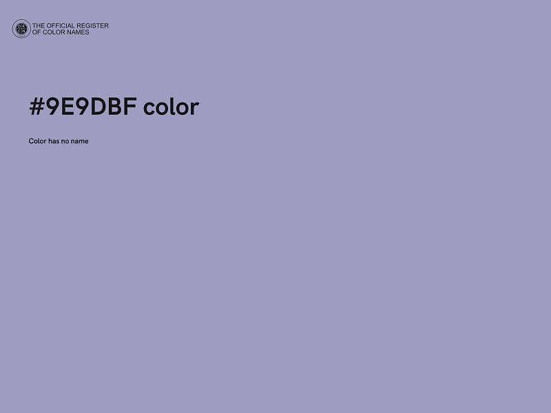 #9E9DBF color image