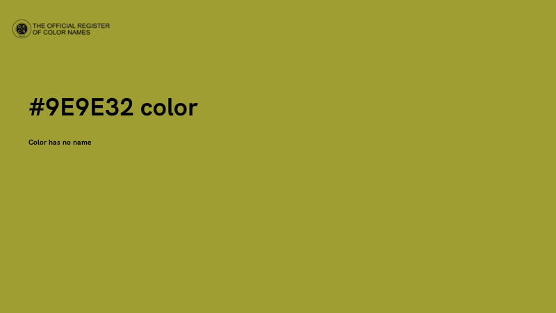 #9E9E32 color image