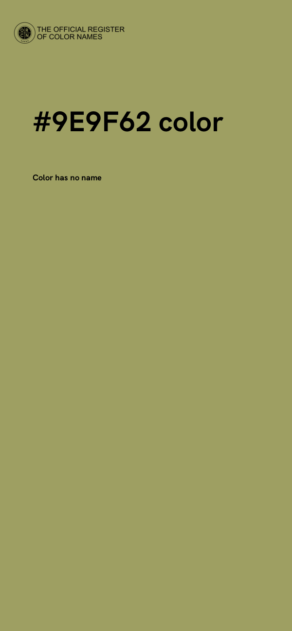 #9E9F62 color image