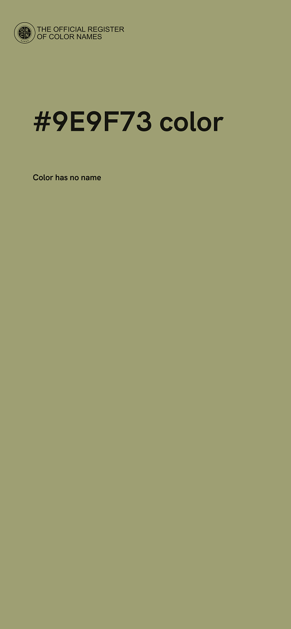 #9E9F73 color image