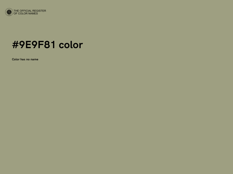 #9E9F81 color image