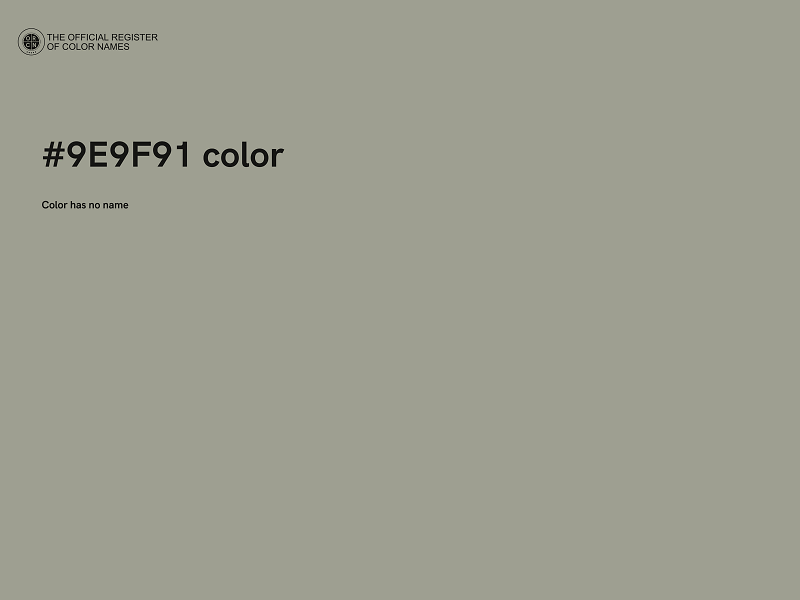 #9E9F91 color image