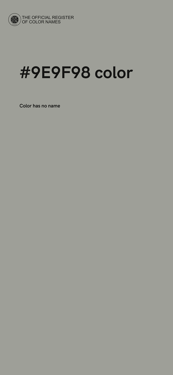 #9E9F98 color image
