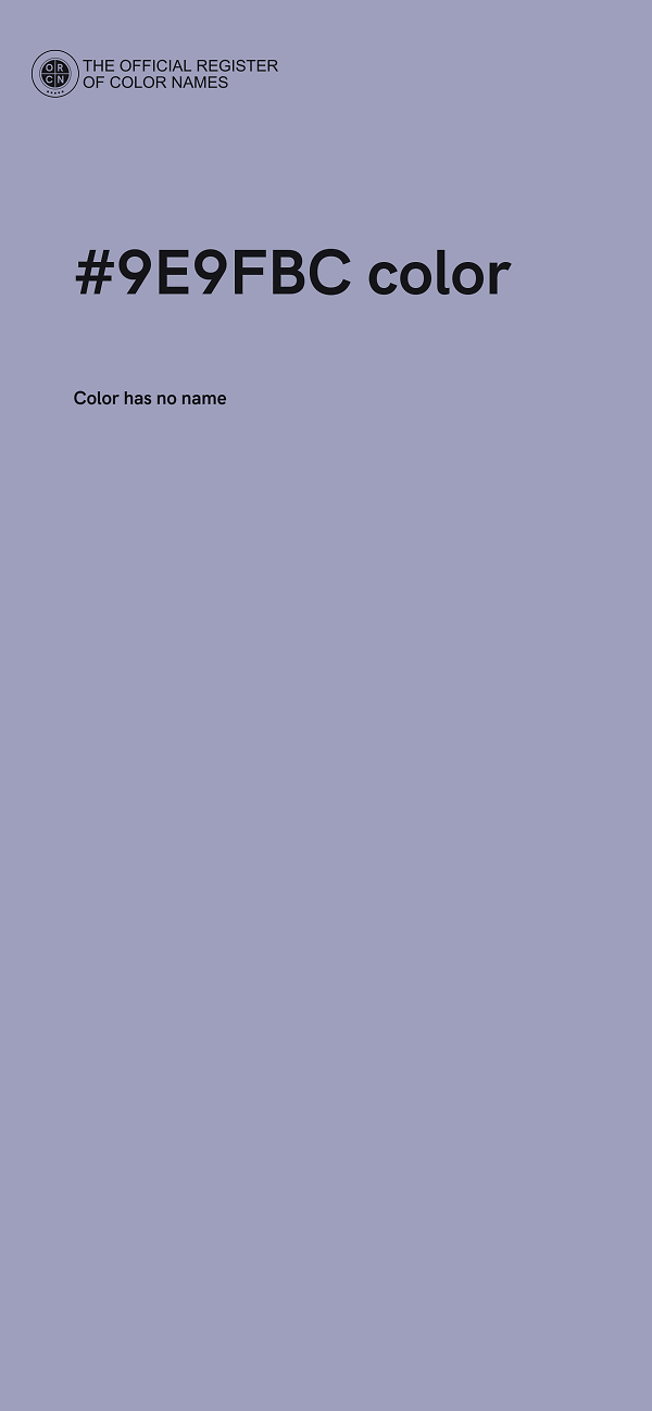 #9E9FBC color image