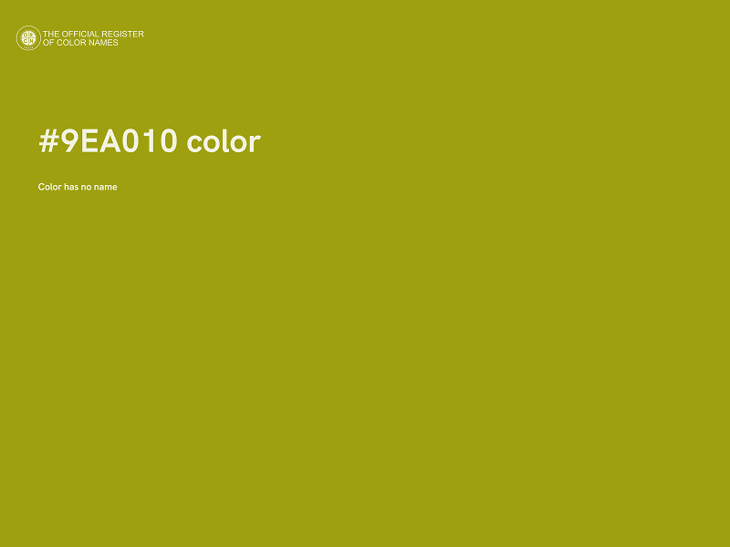 #9EA010 color image