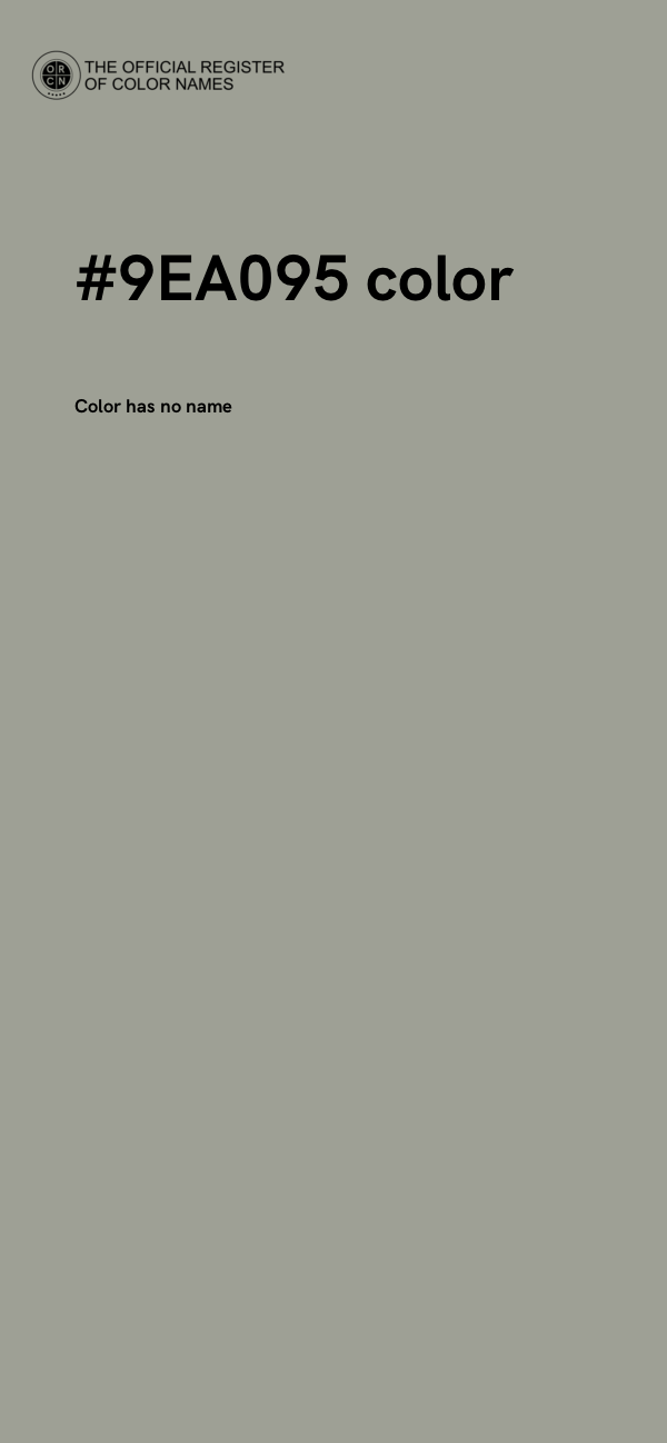 #9EA095 color image