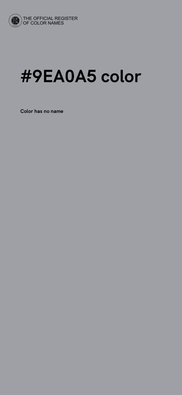 #9EA0A5 color image