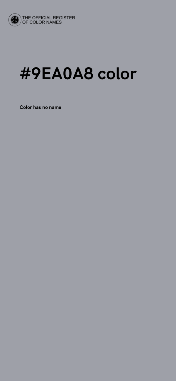 #9EA0A8 color image