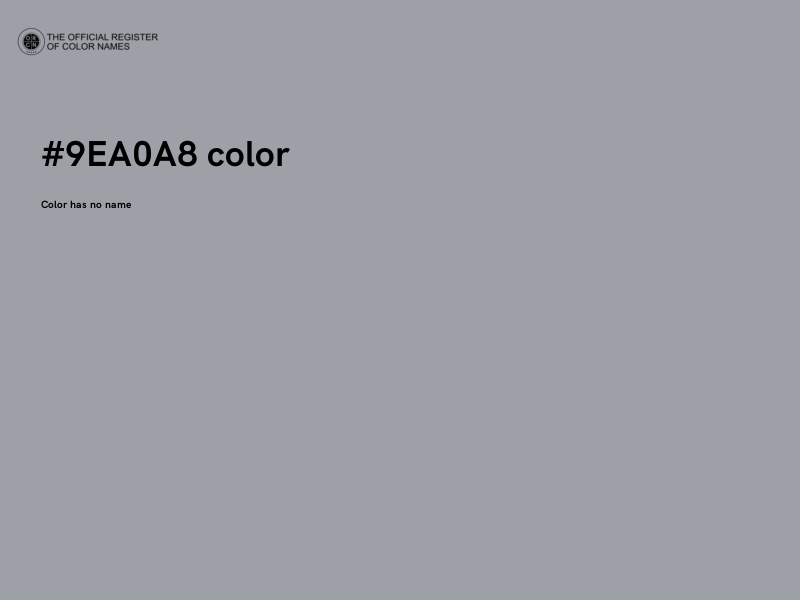 #9EA0A8 color image