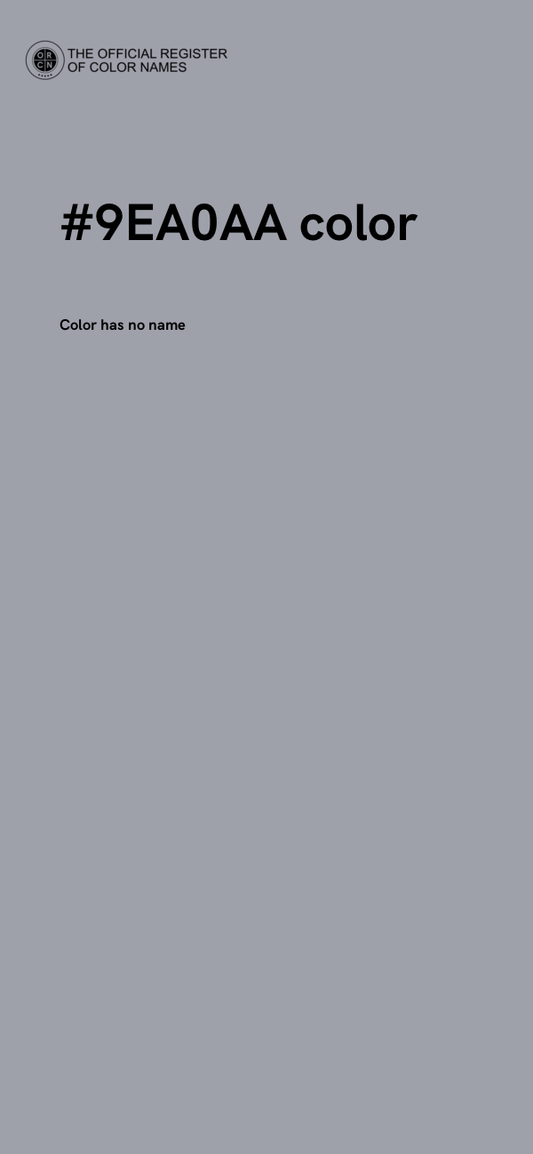 #9EA0AA color image