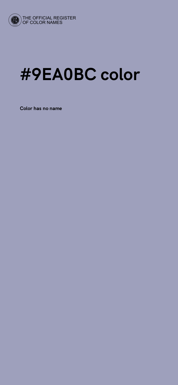 #9EA0BC color image