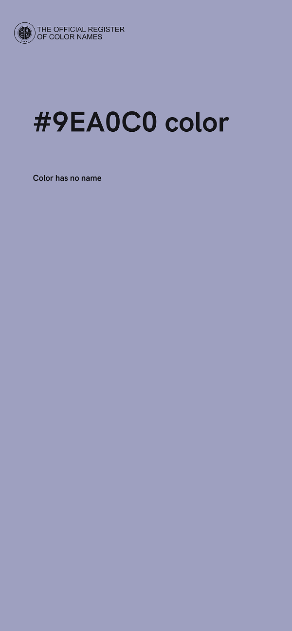 #9EA0C0 color image