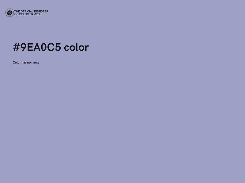 #9EA0C5 color image