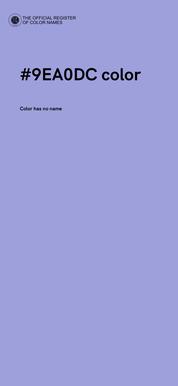 #9EA0DC color image